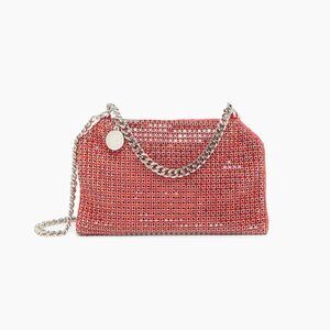 NWT【Stella McCartney】Crystal-Embellished Mesh Clutch Bag